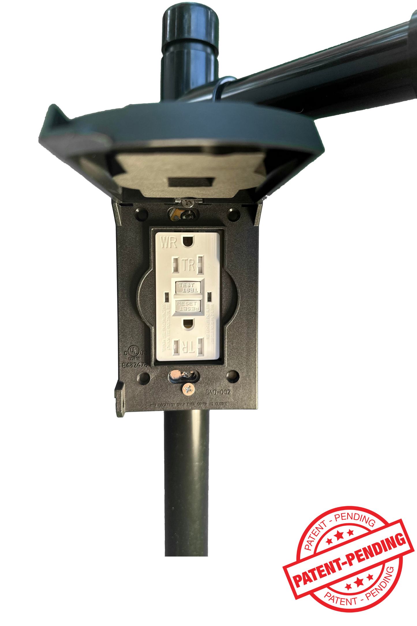 Stack Light comes equipped with GFI outlet