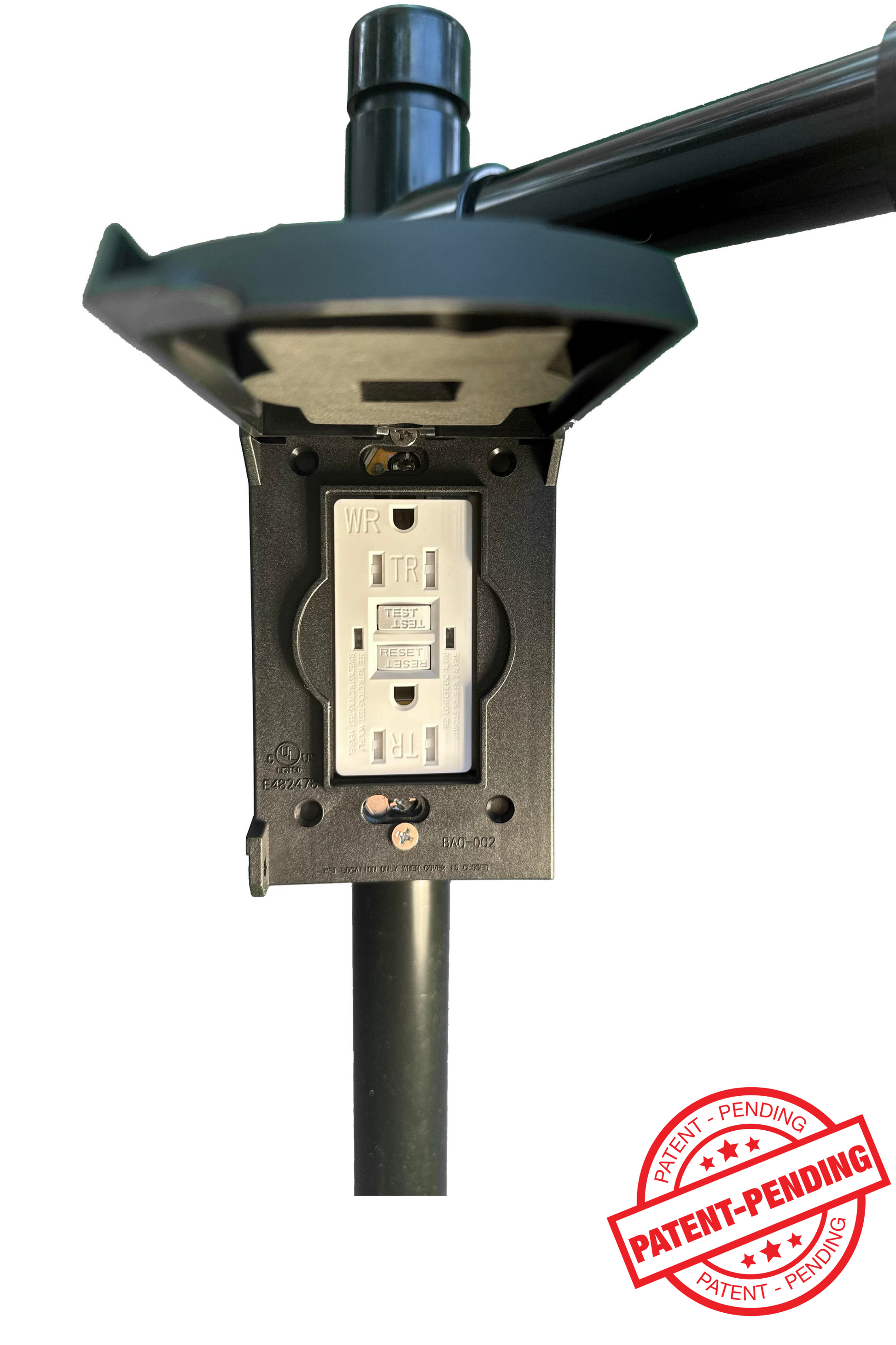 Stack Light comes equipped with GFI outlet 